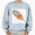Flaming Football Sweatshirt - Streetwear Style Unisex - T-Shirt, Sweatshirt, Hoodie