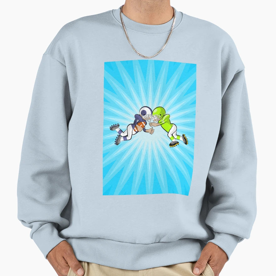 American Football Fighting Hard Ball Sweatshirt - Unique Graphic for Adults - T-Shirt, Sweatshirt, Hoodie