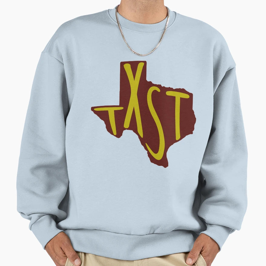 Texas State Shape Sweatshirt - Custom Art Print Unisex - T-Shirt, Sweatshirt, Hoodie