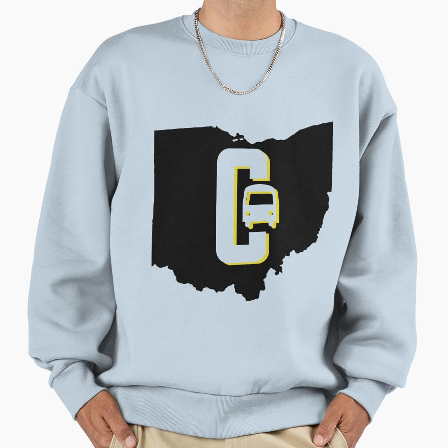 Columbus Ohio C Bus Sweatshirt - Trendy Graphic Men Women - T-Shirt, Sweatshirt, Hoodie