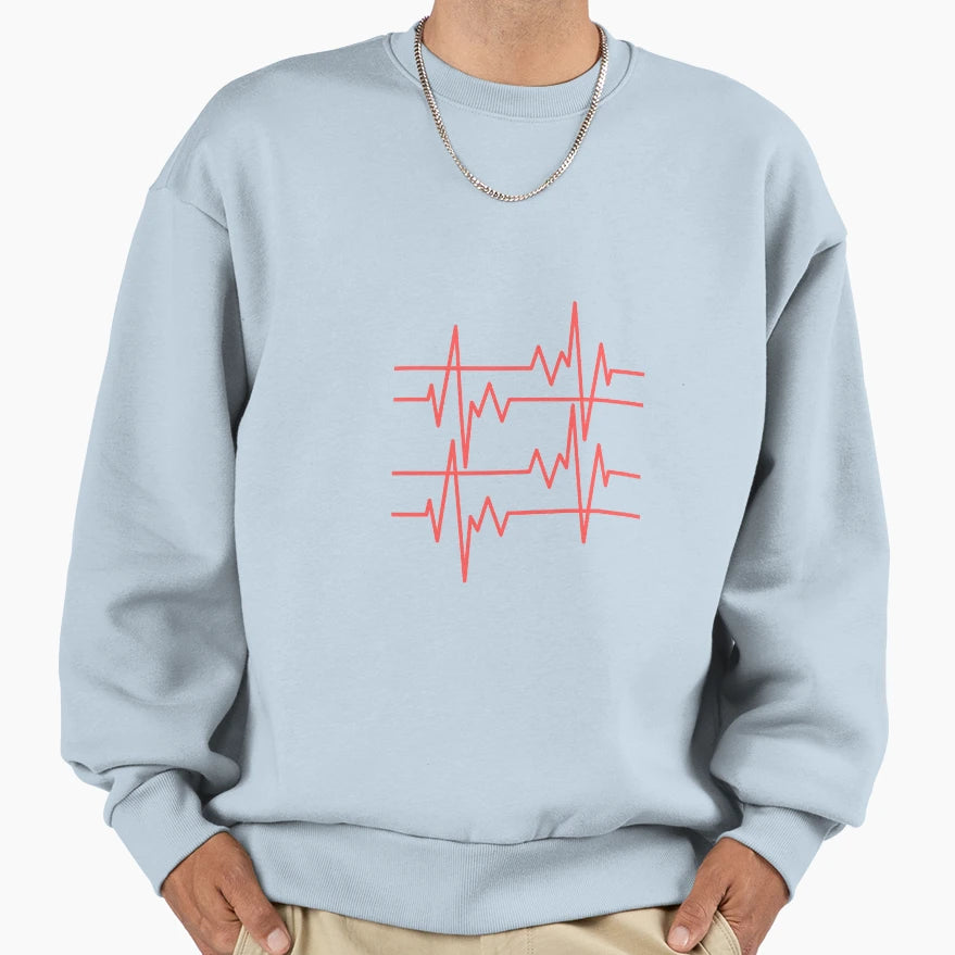 Peaks Heart Sweatshirt - Trendy Graphic Unisex - T-Shirt, Sweatshirt, Hoodie