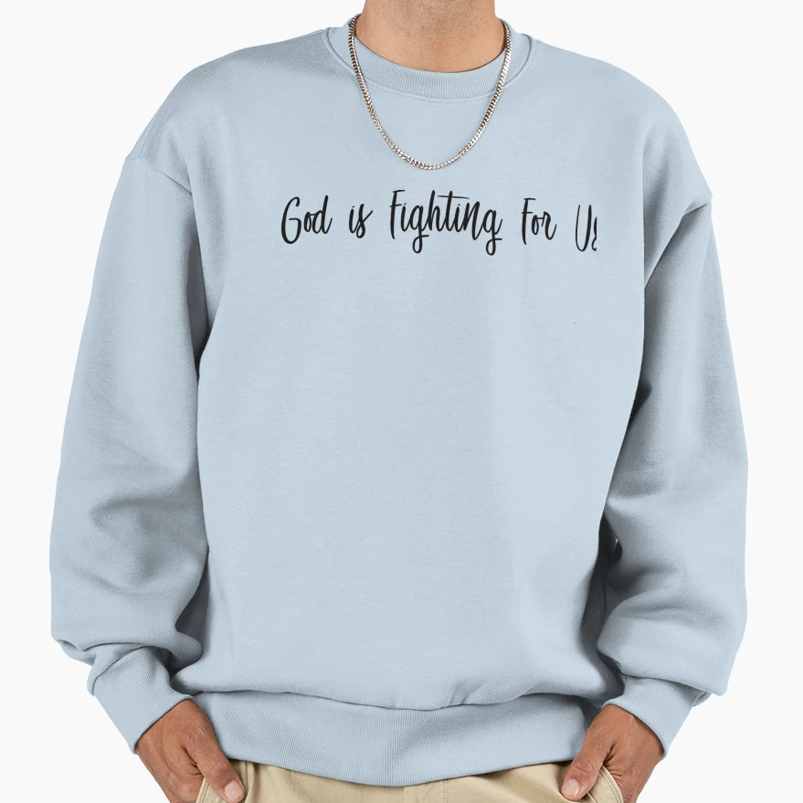 God Is Fighting Us Mask Sweatshirt - Aesthetic Graphic for Adults - T-Shirt, Sweatshirt, Hoodie
