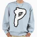 P Brush Capital Letter Initial Modern T-Shirt - Graphic Print Men Women - T-Shirt, Sweatshirt, Hoodie