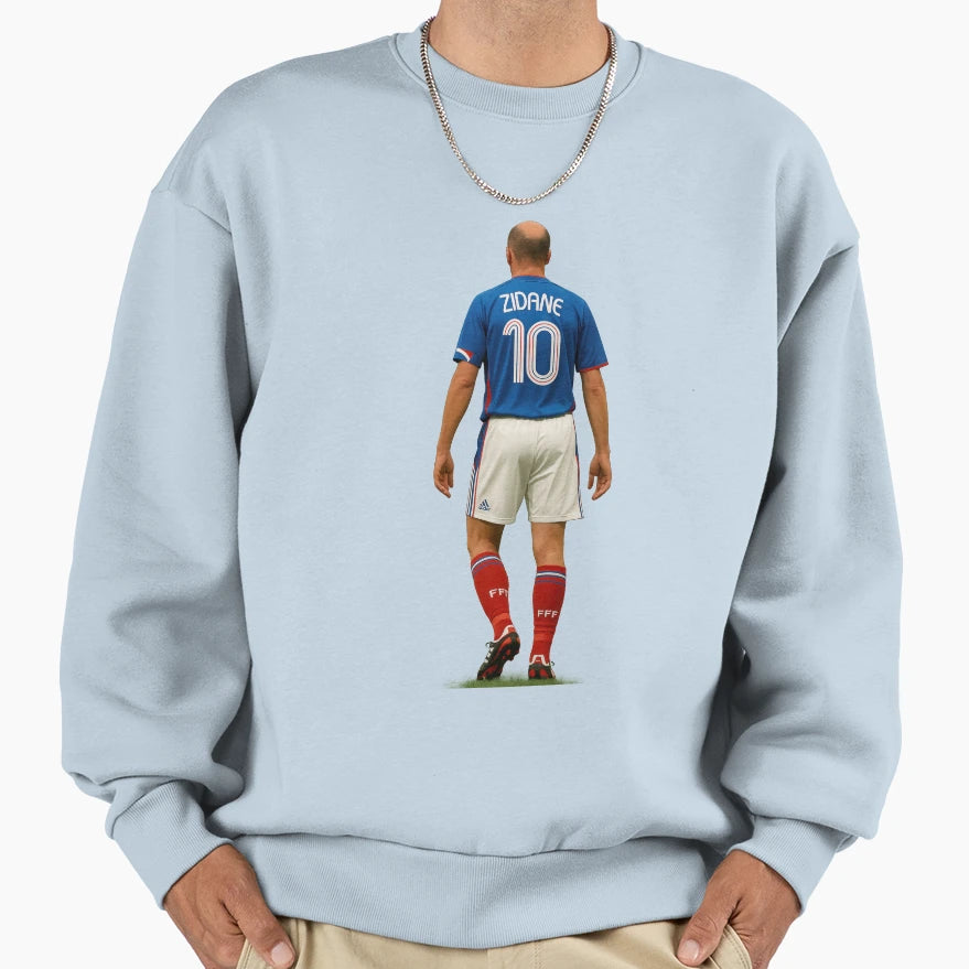 Zidane Football Legend Sweatshirt - Aesthetic Graphic Men Women - T-Shirt, Sweatshirt, Hoodie