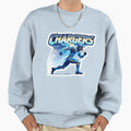 Los Angeles Chargers Football Decal Sweatshirt - Trendy Graphic Unisex - T-Shirt, Sweatshirt, Hoodie