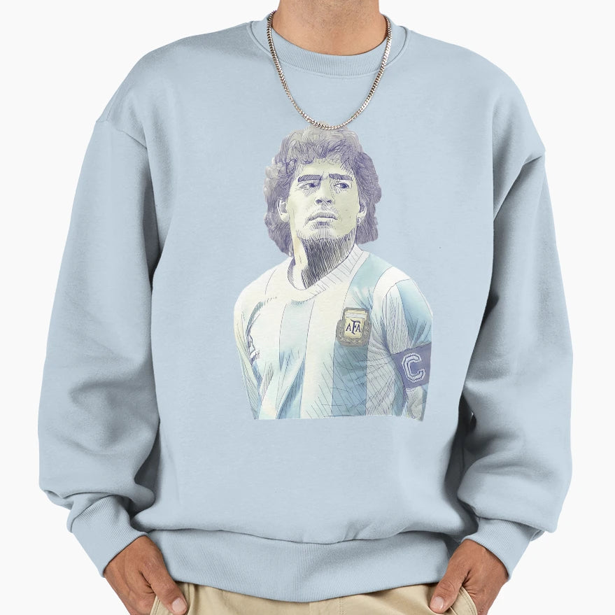 Diego Maradona Argentina Sweatshirt - Casual Everyday Wear Men Women - T-Shirt, Sweatshirt, Hoodie