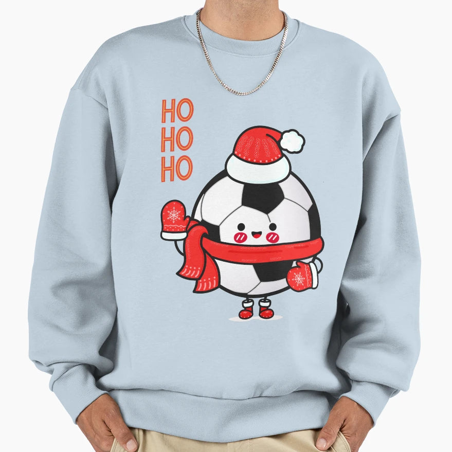 Futball Ho Ho Ho Goal Sweatshirt - Novelty Apparel for Adults - T-Shirt, Sweatshirt, Hoodie