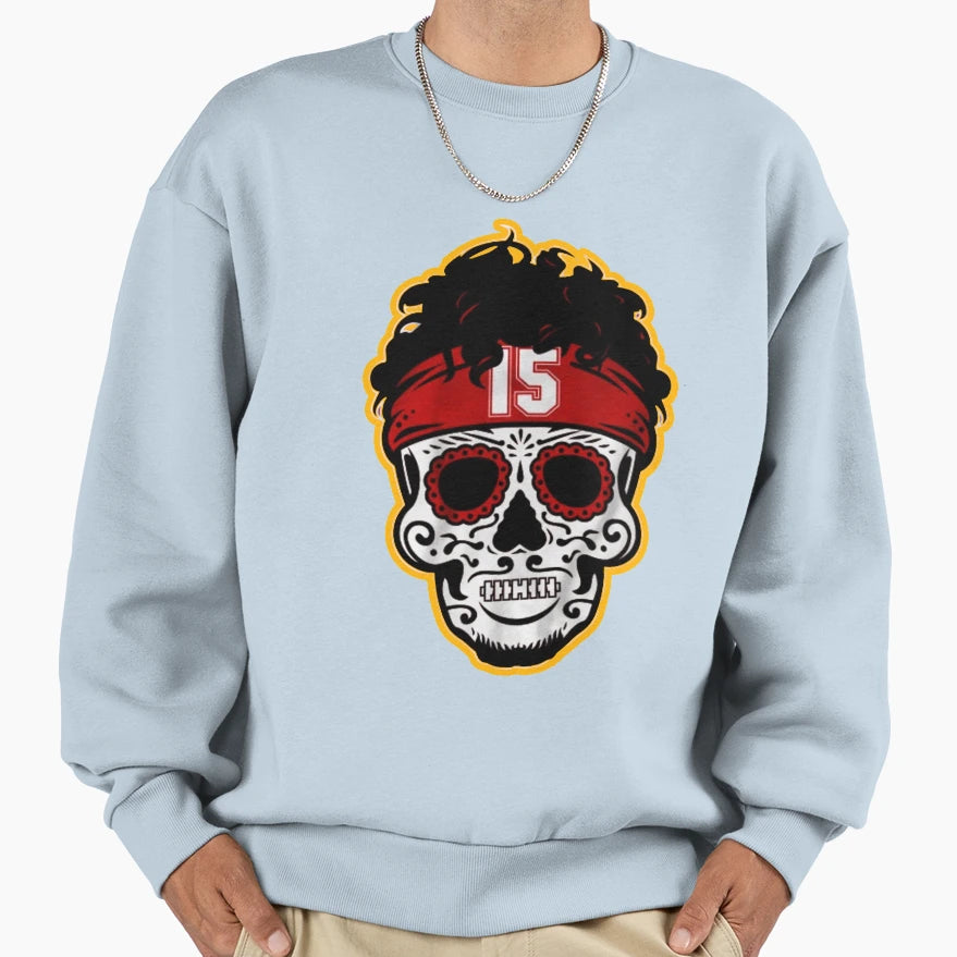 Pat Kansas City Football Skull And T-Shirt - Streetwear Style Men Women - T-Shirt, Sweatshirt, Hoodie