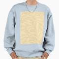 Elegant Pastel Yellow Color Leaves Sweatshirt - Trendy Graphic for Adults - T-Shirt, Sweatshirt, Hoodie