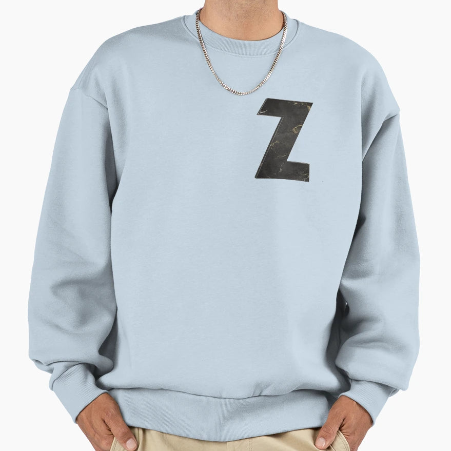 Letter Z Sweatshirt - Casual Everyday Wear Unisex - T-Shirt, Sweatshirt, Hoodie