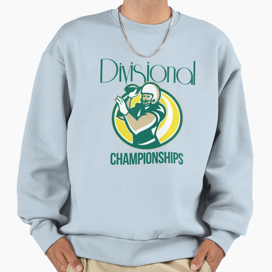 American Football Qb Divisional Sweatshirt - Minimalist Print for Adults - T-Shirt, Sweatshirt, Hoodie