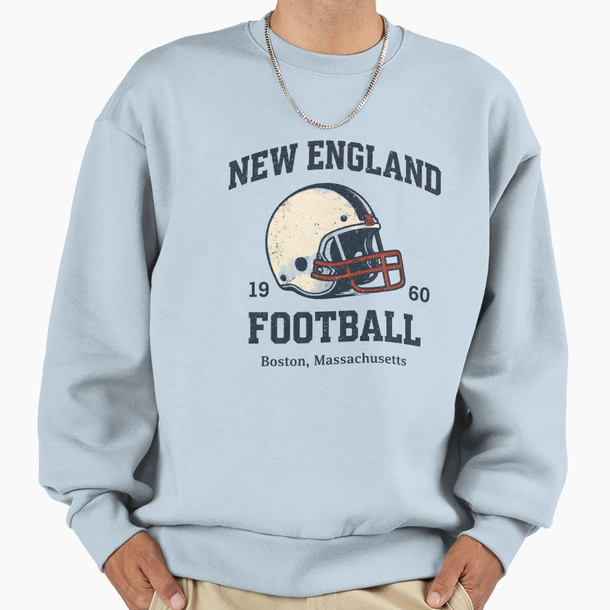 New England Football Pats New England T-Shirt - Custom Art Print Men Women - T-Shirt, Sweatshirt, Hoodie