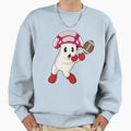 Mushroom American Football Sweatshirt - Fun Novelty Design for Adults - T-Shirt, Sweatshirt, Hoodie