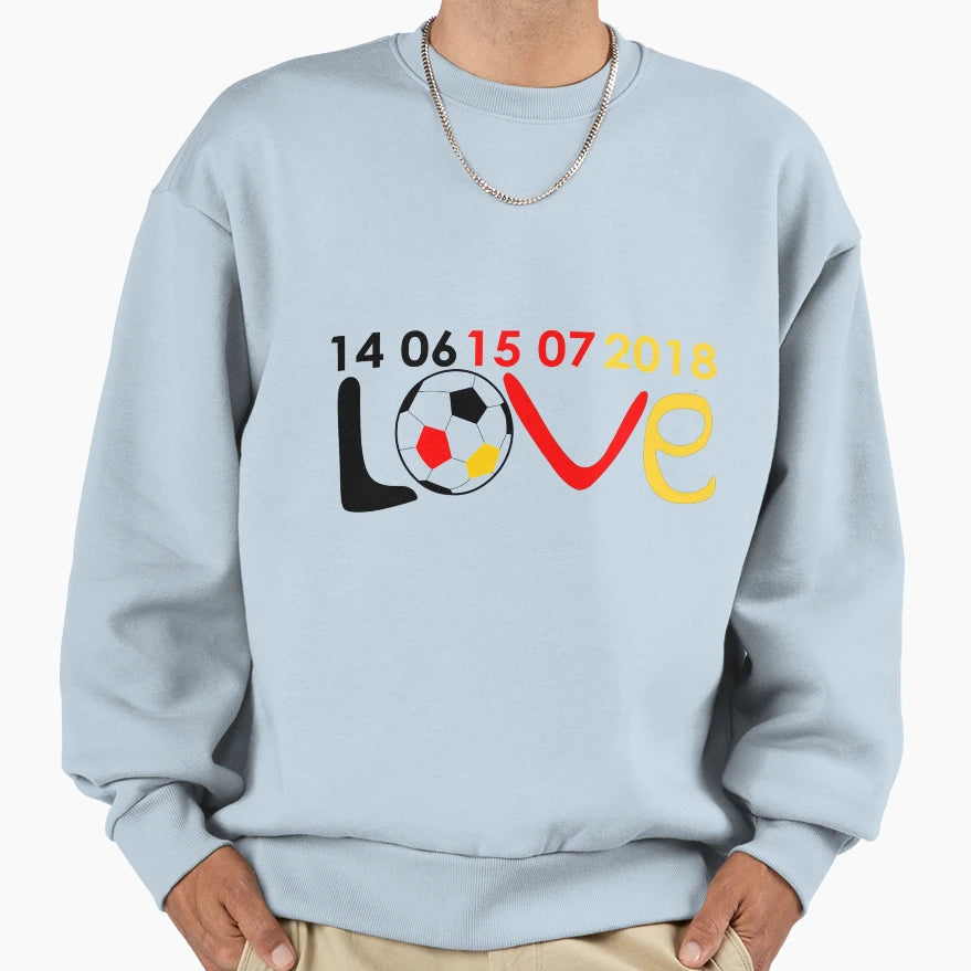Fussball Love Sweatshirt - Unique Graphic Men Women - T-Shirt, Sweatshirt, Hoodie