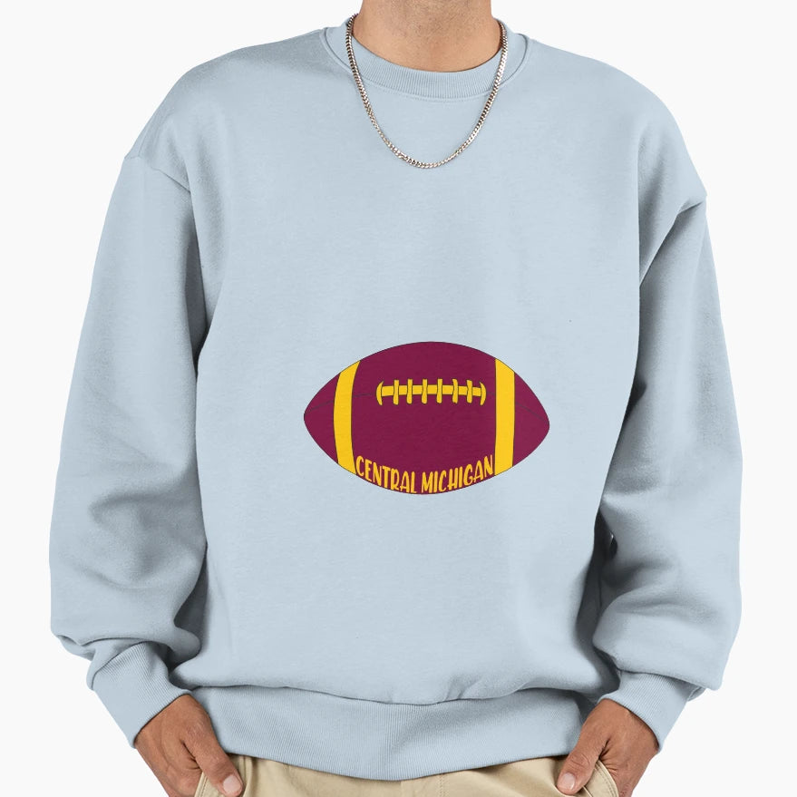 Central Michigan Football Sweatshirt - Minimalist Print for Adults - T-Shirt, Sweatshirt, Hoodie