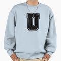 Letter U Sweatshirt - Aesthetic Graphic Men Women - T-Shirt, Sweatshirt, Hoodie