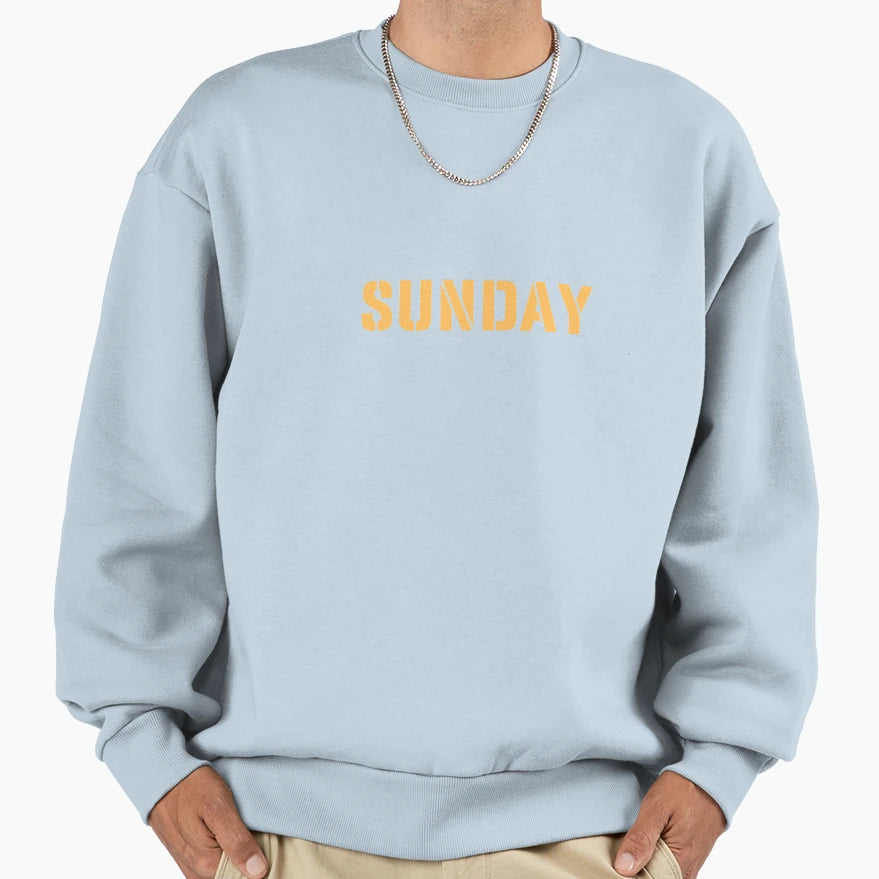 Sunday Orange Sweatshirt - Casual Everyday Wear for Adults - T-Shirt, Sweatshirt, Hoodie