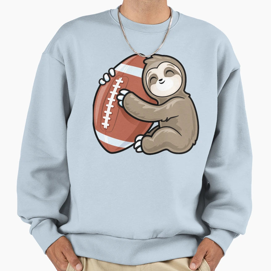 Sloth Americans Football Sweatshirt - Casual Everyday Wear Men Women - T-Shirt, Sweatshirt, Hoodie