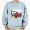 Mohamed Salah Back Turned Art Sweatshirt - Aesthetic Graphic Unisex - T-Shirt, Sweatshirt, Hoodie