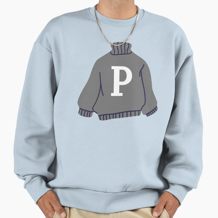 Letter Sweatshirt - Trendy Graphic Men Women - T-Shirt, Sweatshirt, Hoodie