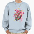 Coquette Football Bow Game Day Sweatshirt - Fun Novelty Design Men Women - T-Shirt, Sweatshirt, Hoodie