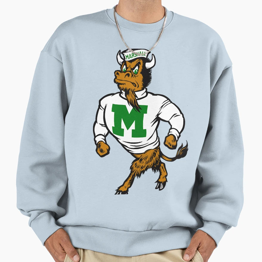 Marshal U Mascot Logo Sweatshirt - Casual Everyday Wear Unisex - T-Shirt, Sweatshirt, Hoodie