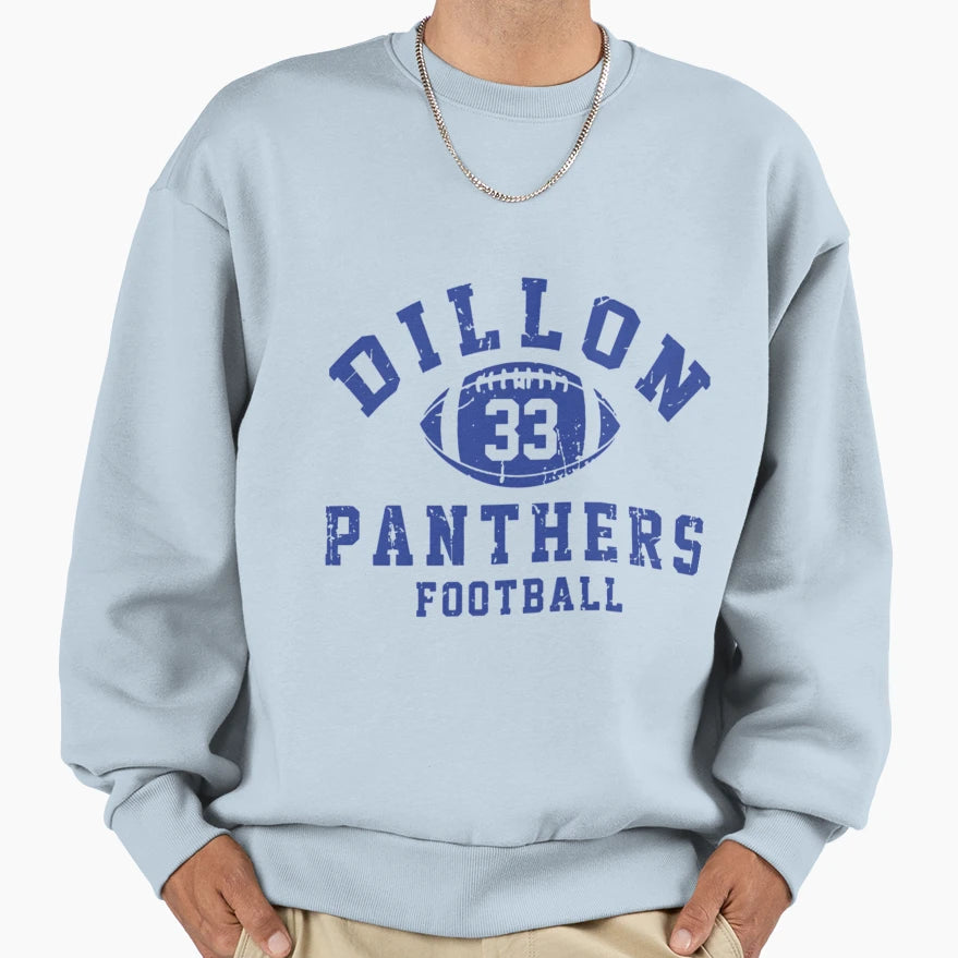 Dillon Panthers Football 33 Sweatshirt - Minimalist Print Men Women - T-Shirt, Sweatshirt, Hoodie
