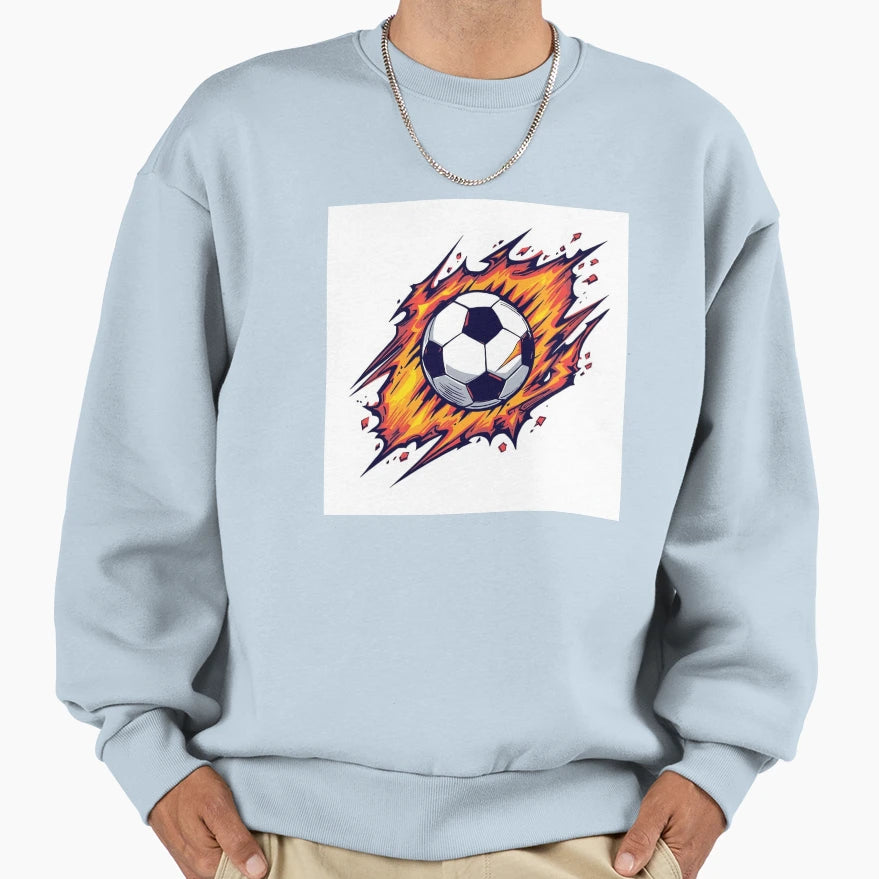 Fireball Football Passion Game Sweatshirt - Aesthetic Graphic Men Women - T-Shirt, Sweatshirt, Hoodie