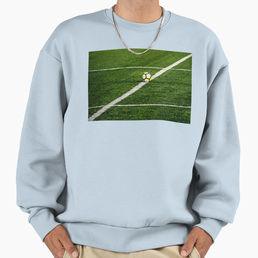 Football Field Photo Sweatshirt - Streetwear Style for Adults - T-Shirt, Sweatshirt, Hoodie
