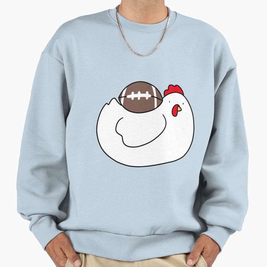 Chicken Football Sweatshirt - Novelty Apparel Unisex - T-Shirt, Sweatshirt, Hoodie