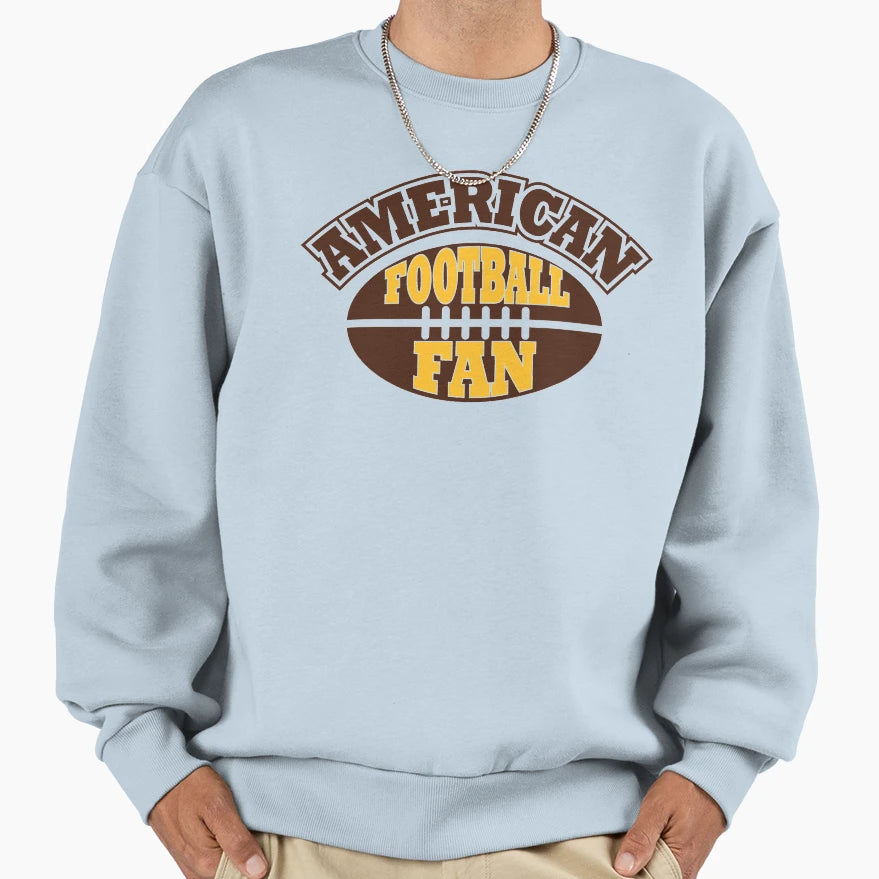 American Football Fan Sweatshirt - Unique Graphic Unisex - T-Shirt, Sweatshirt, Hoodie
