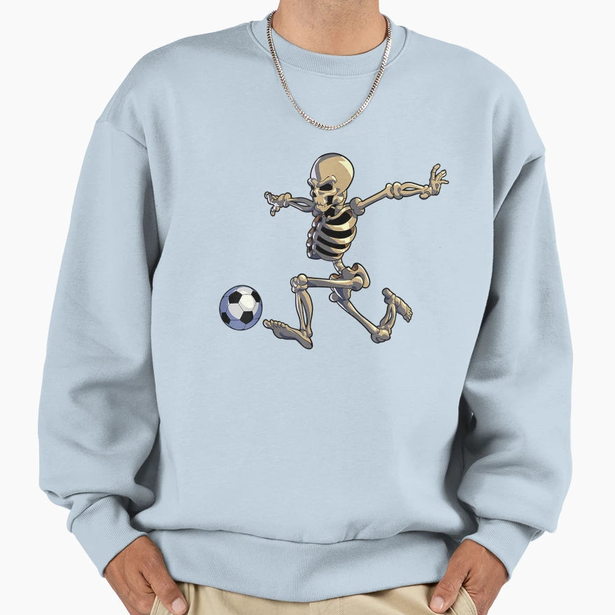 Soccer Skeleton Halloween Soccer T-Shirt - Unique Graphic for Adults - T-Shirt, Sweatshirt, Hoodie
