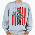 Football Player Skeleton Athlete Sweatshirt - Streetwear Style Men Women - T-Shirt, Sweatshirt, Hoodie