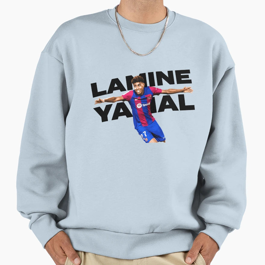 Lamine Yamal Celebration Sweatshirt - Minimalist Print Men Women - T-Shirt, Sweatshirt, Hoodie