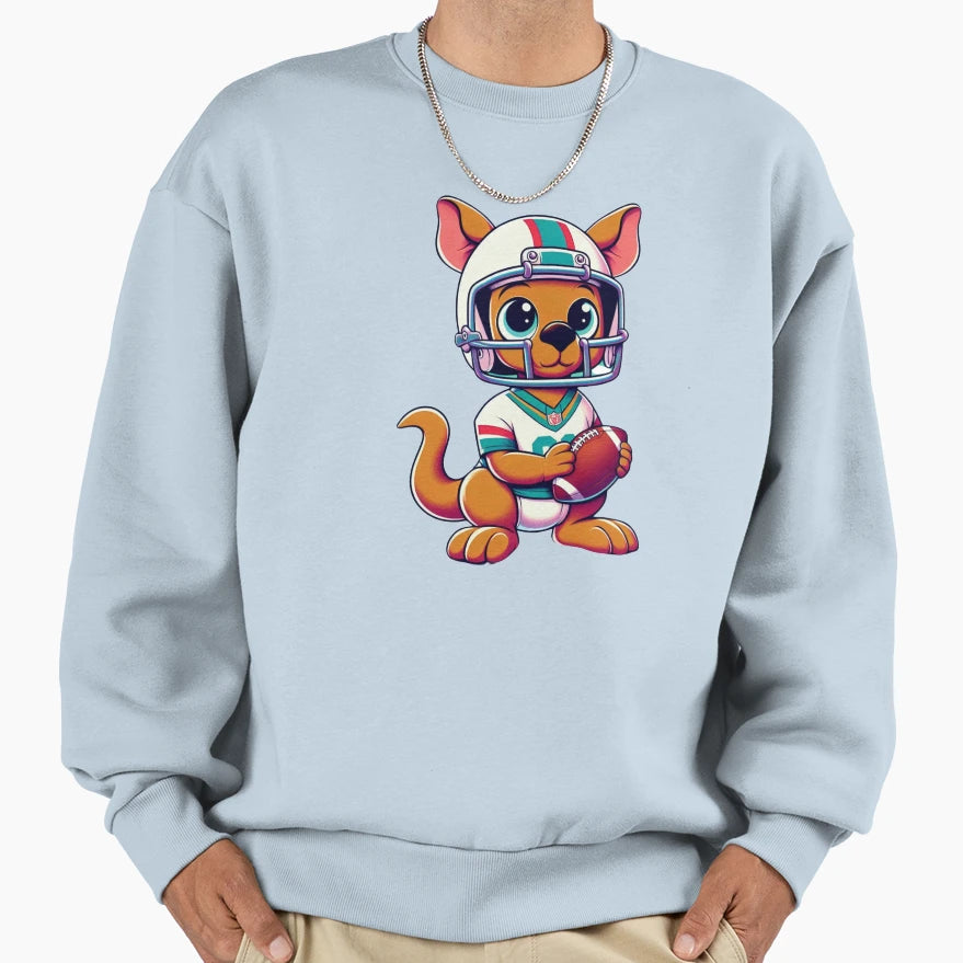 Kangaroo Kickoff Halloween Football Sweatshirt - Aesthetic Graphic Unisex - T-Shirt, Sweatshirt, Hoodie