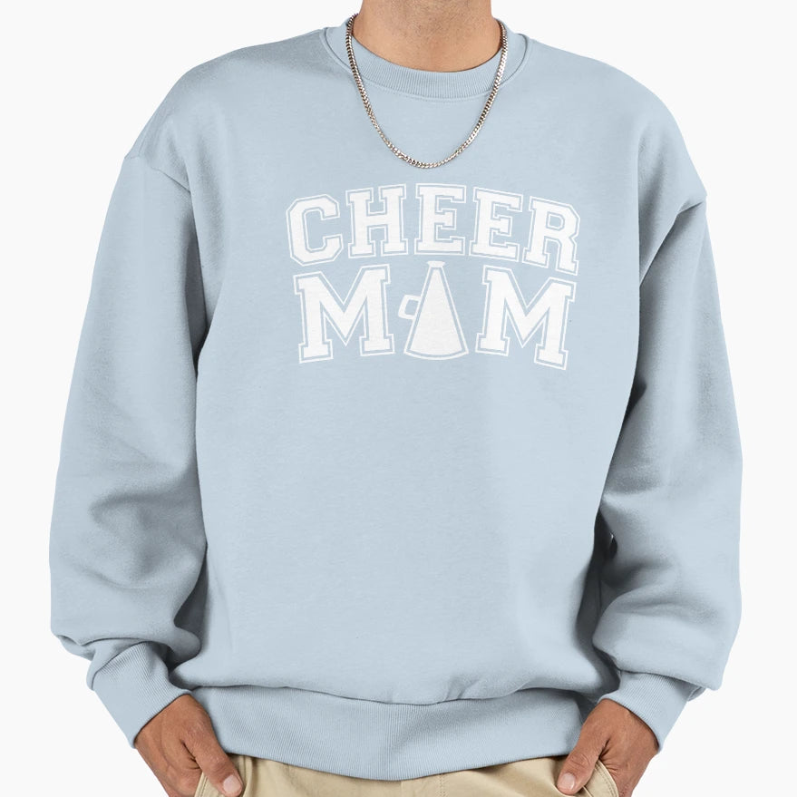 Cheer Mom Cheerleading Mothers Day Sweatshirt - Graphic Print Men Women - T-Shirt, Sweatshirt, Hoodie