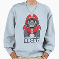 Gorilla Rugby Mascot Red Helmet Sweatshirt - Fun Novelty Design Men Women - T-Shirt, Sweatshirt, Hoodie
