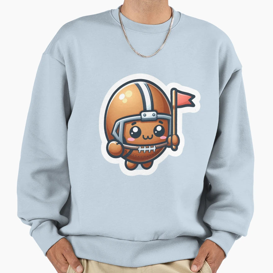 American Football Mascot 4 Sweatshirt - Minimalist Print Unisex - T-Shirt, Sweatshirt, Hoodie
