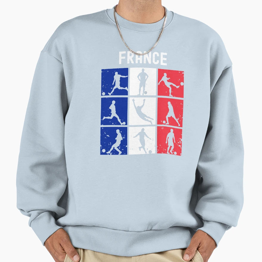 France Football Sweatshirt - Minimalist Print for Adults - T-Shirt, Sweatshirt, Hoodie