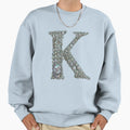 Skull Alphabet K Sweatshirt - Graphic Print Men Women - T-Shirt, Sweatshirt, Hoodie