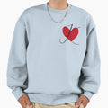 Heart Letter Initial K Sweatshirt - Novelty Apparel Unisex - T-Shirt, Sweatshirt, Hoodie