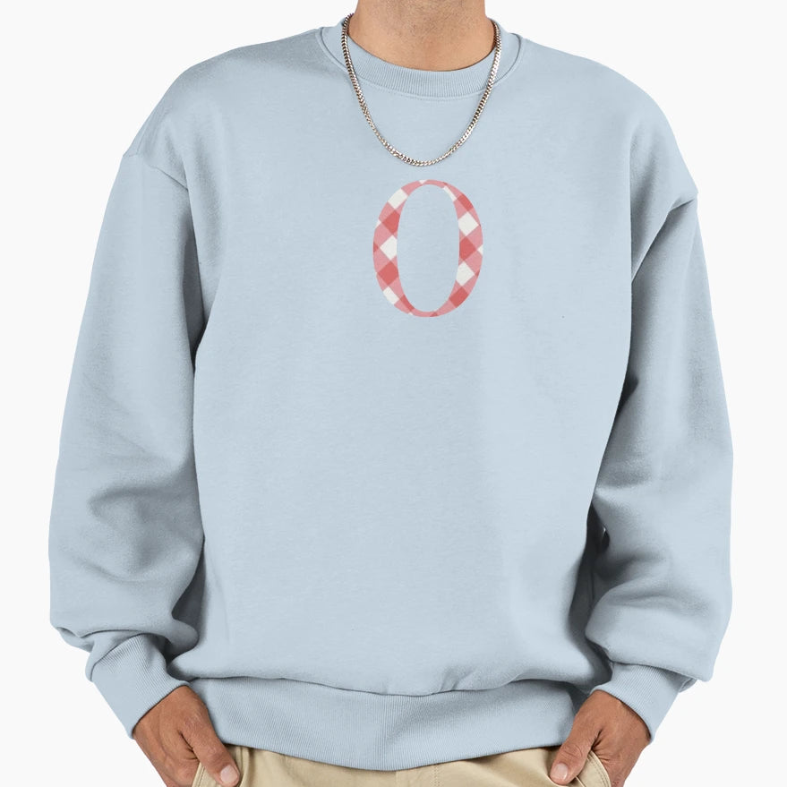 Gingham O Sweatshirt - Trendy Graphic Unisex - T-Shirt, Sweatshirt, Hoodie