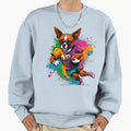 Boxer Dog Playing American Sweatshirt - Fun Novelty Design Men Women - T-Shirt, Sweatshirt, Hoodie