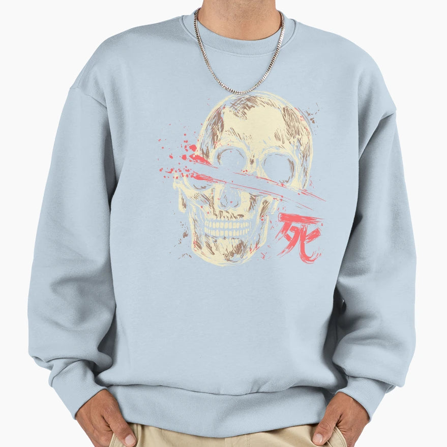 Cut Skull Sweatshirt - Unique Graphic Unisex - T-Shirt, Sweatshirt, Hoodie