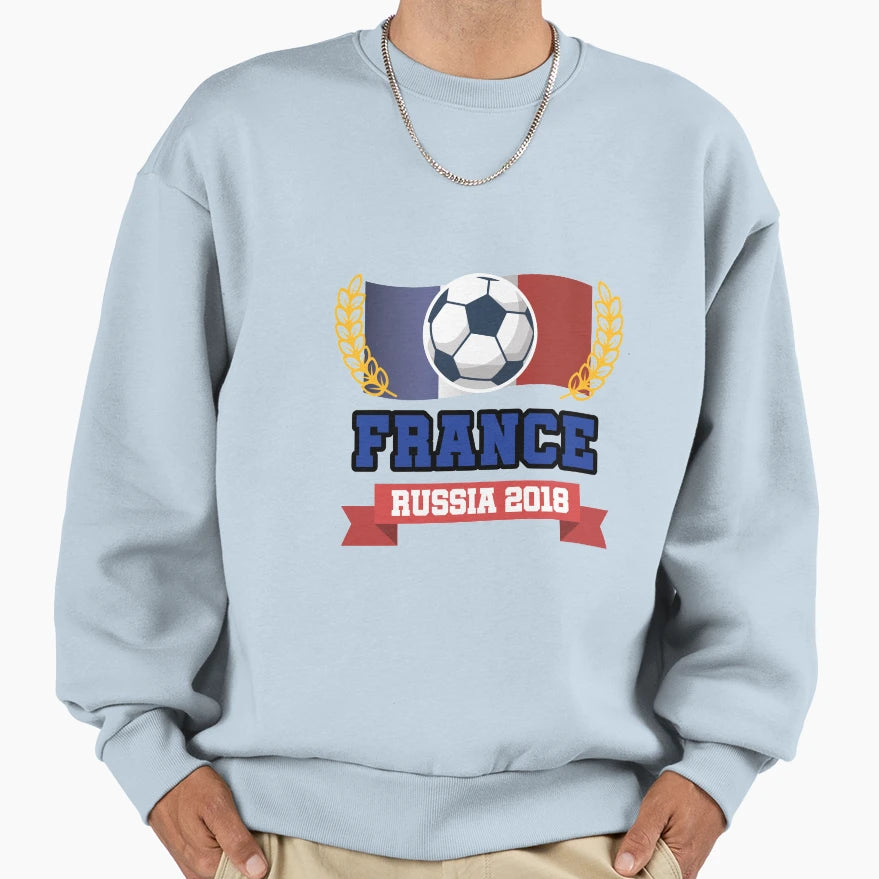 France Soccer Jersey 2018 France Sweatshirt - Aesthetic Graphic for Adults - T-Shirt, Sweatshirt, Hoodie