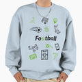 Football Pattern Sweatshirt - Custom Art Print Men Women - T-Shirt, Sweatshirt, Hoodie
