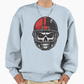 Scary Skull American Football Helmet Sweatshirt - Aesthetic Graphic Unisex - T-Shirt, Sweatshirt, Hoodie