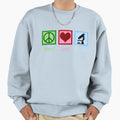 Peace Love Biology Sweatshirt - Custom Art Print for Adults - T-Shirt, Sweatshirt, Hoodie