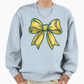 Yellow Bow Red Baseball Stitching Sweatshirt - Custom Art Print for Adults - T-Shirt, Sweatshirt, Hoodie