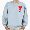 Heart Letter Initial Z Black Sweatshirt - Aesthetic Graphic for Adults - T-Shirt, Sweatshirt, Hoodie
